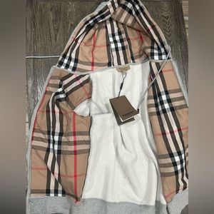Burberry zipper hoodie
